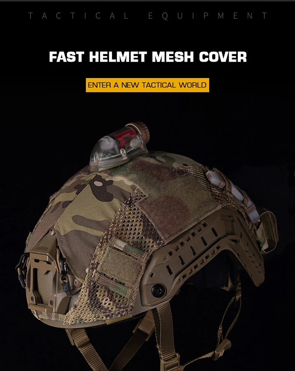 Vista de la funda táctica para casco MICH2000