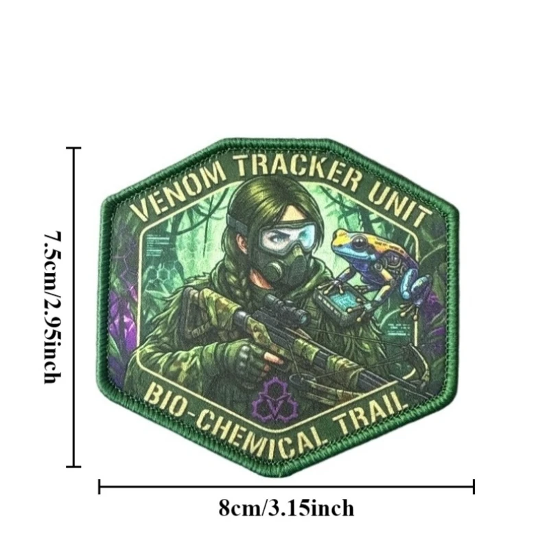 Parche táctico militar de gancho y bucle con insignia moral - imagen 3