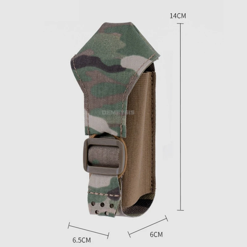 Bolsa táctica MOLLE para granadas de humo elástico Airsoft y caza - imagen 4