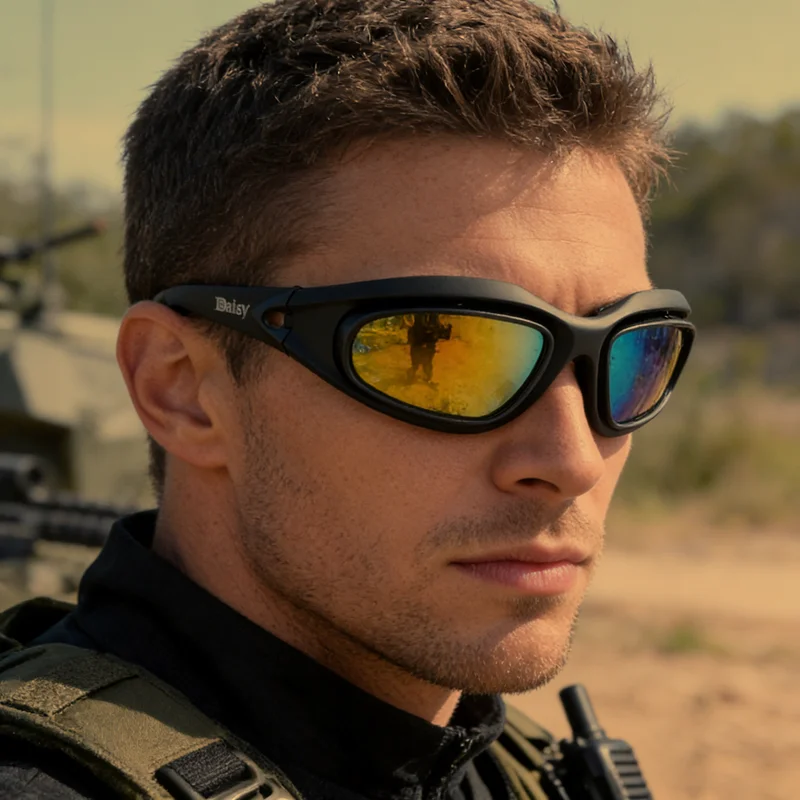 Gafas tácticas polarizadas UV400 para caza, airsoft y tiro