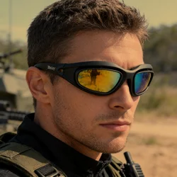 Gafas tácticas polarizadas UV400 para caza, airsoft y tiro