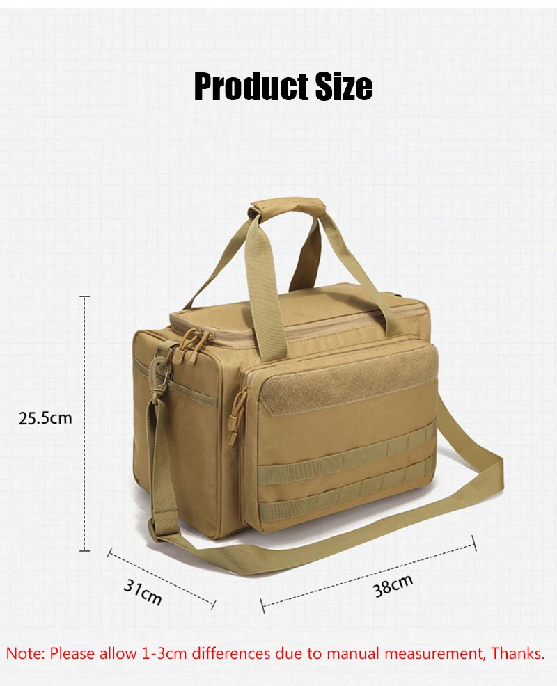 Sistema Molle lateral de la bolsa táctica
