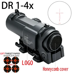 Mira Táctica DR 1-4x Retícula Roja Iluminada Riel Picatinny