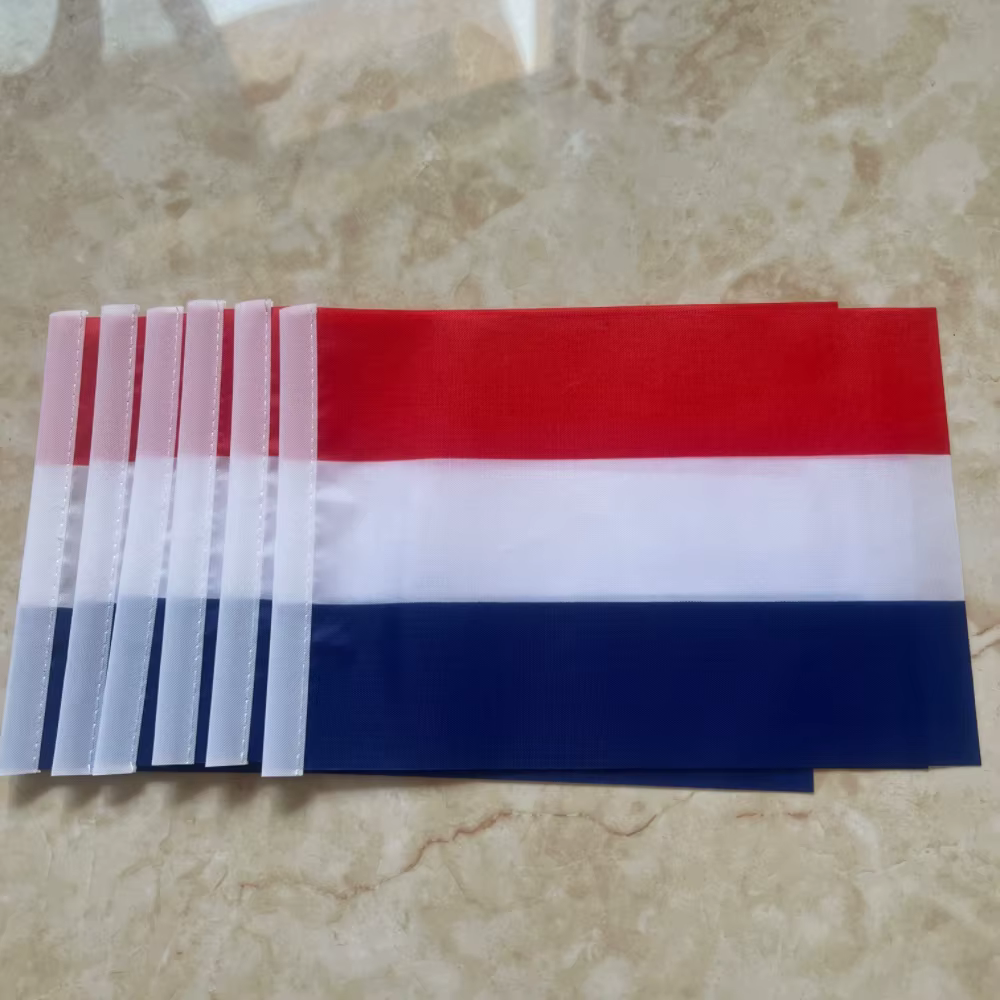 Bandera holandesa de mano poliéster con mástil - imagen 5