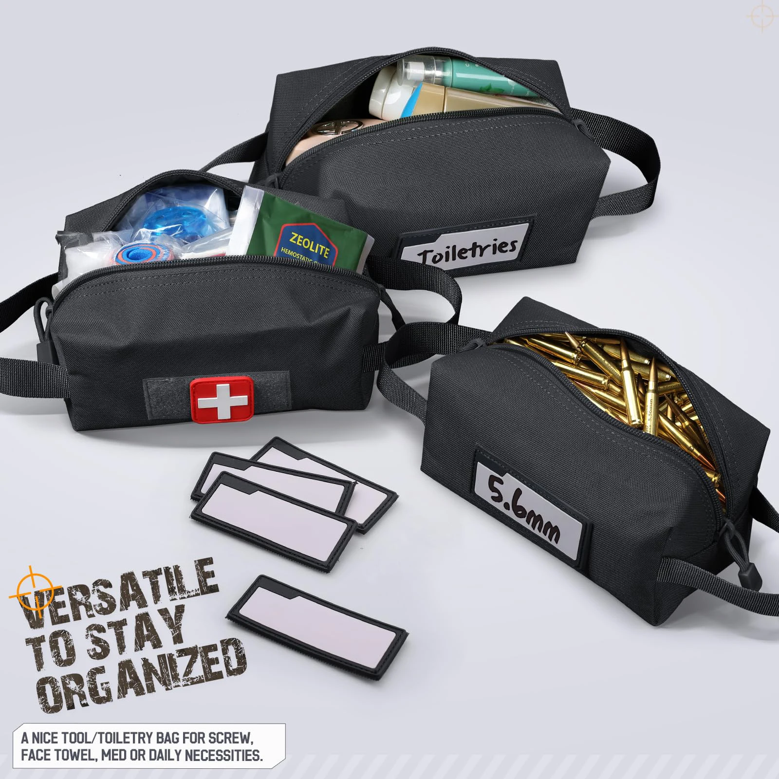 Bolsa táctica munición con parche de identificación y estuche suave - imagen 3