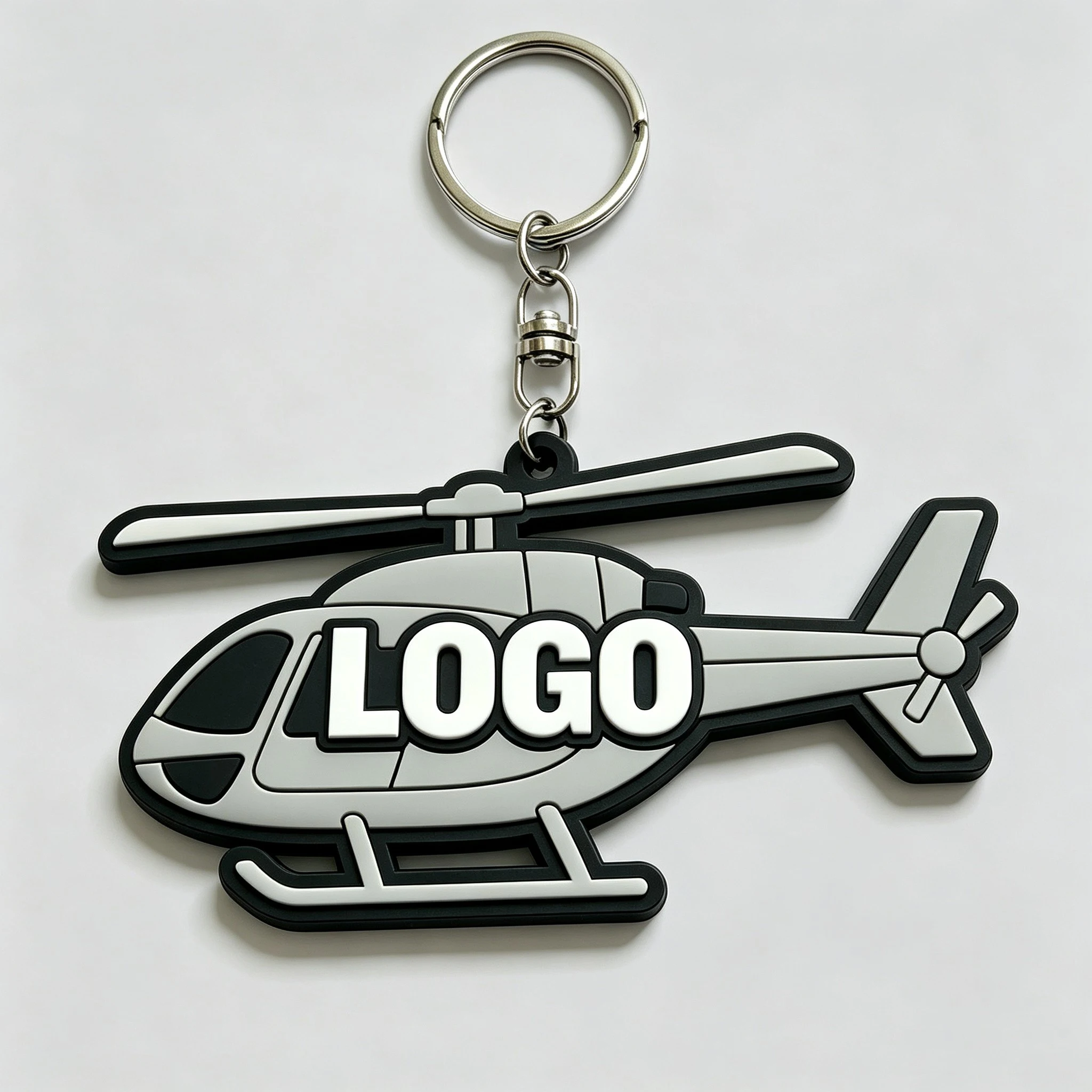 Llavero de goma 3D con logotipo personalizado para promoción - imagen 5
