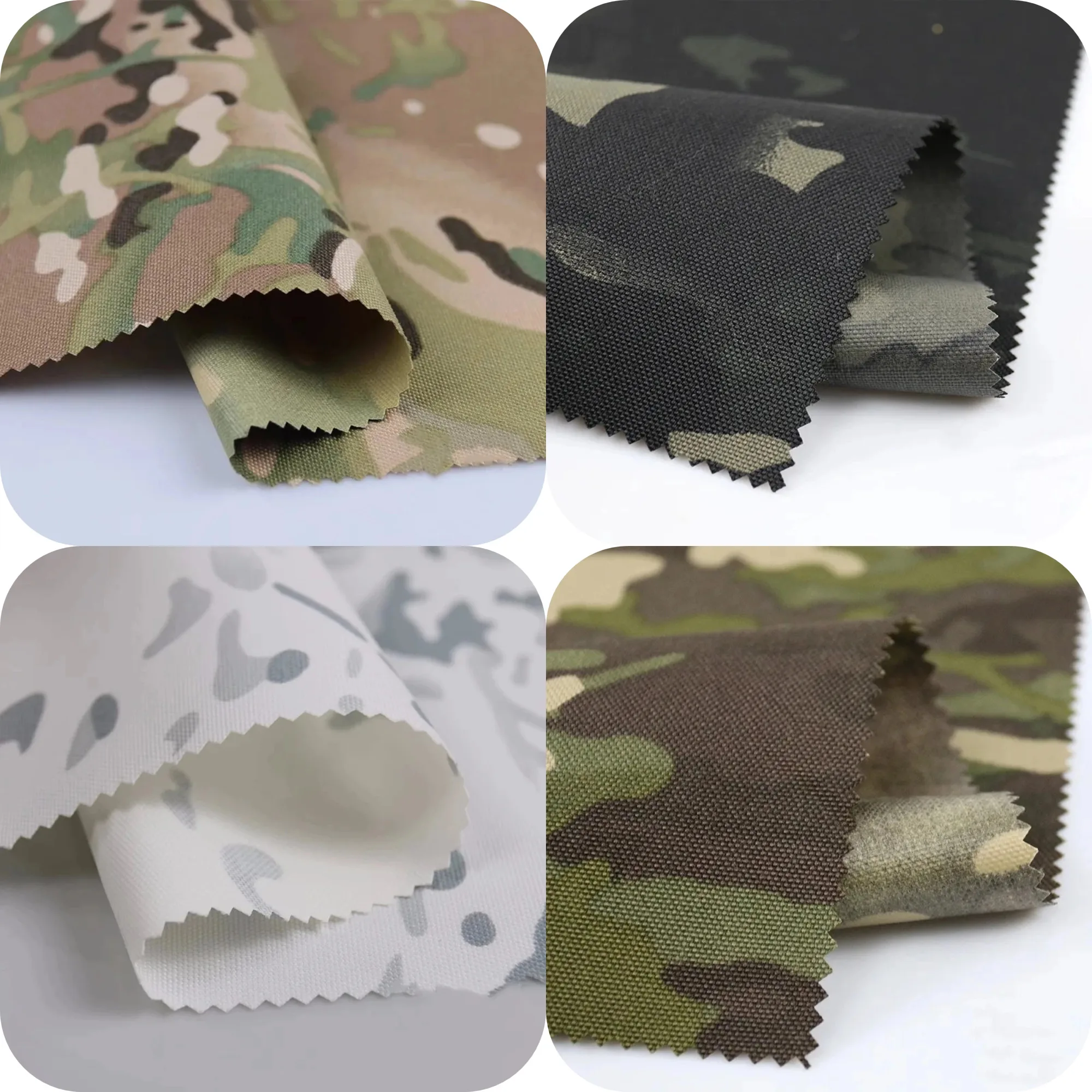 Tela táctica Oxford impermeable PU camuflaje alpino tropical - imagen 5