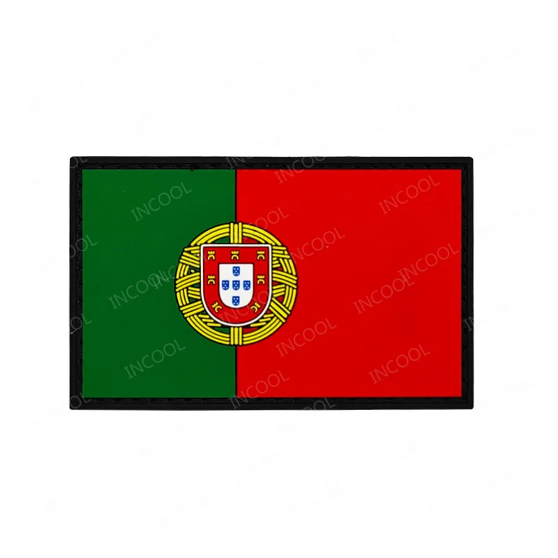 Parche bandeira Portugal bordado reflectante IR para chaqueta o chaleco - imagen 5