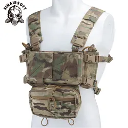 SINAIRSOFT MK4 Chest Rig táctico modular MOLLE en nylon escalable