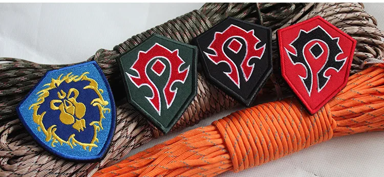 Parches Tribal WOW bordados en colores
