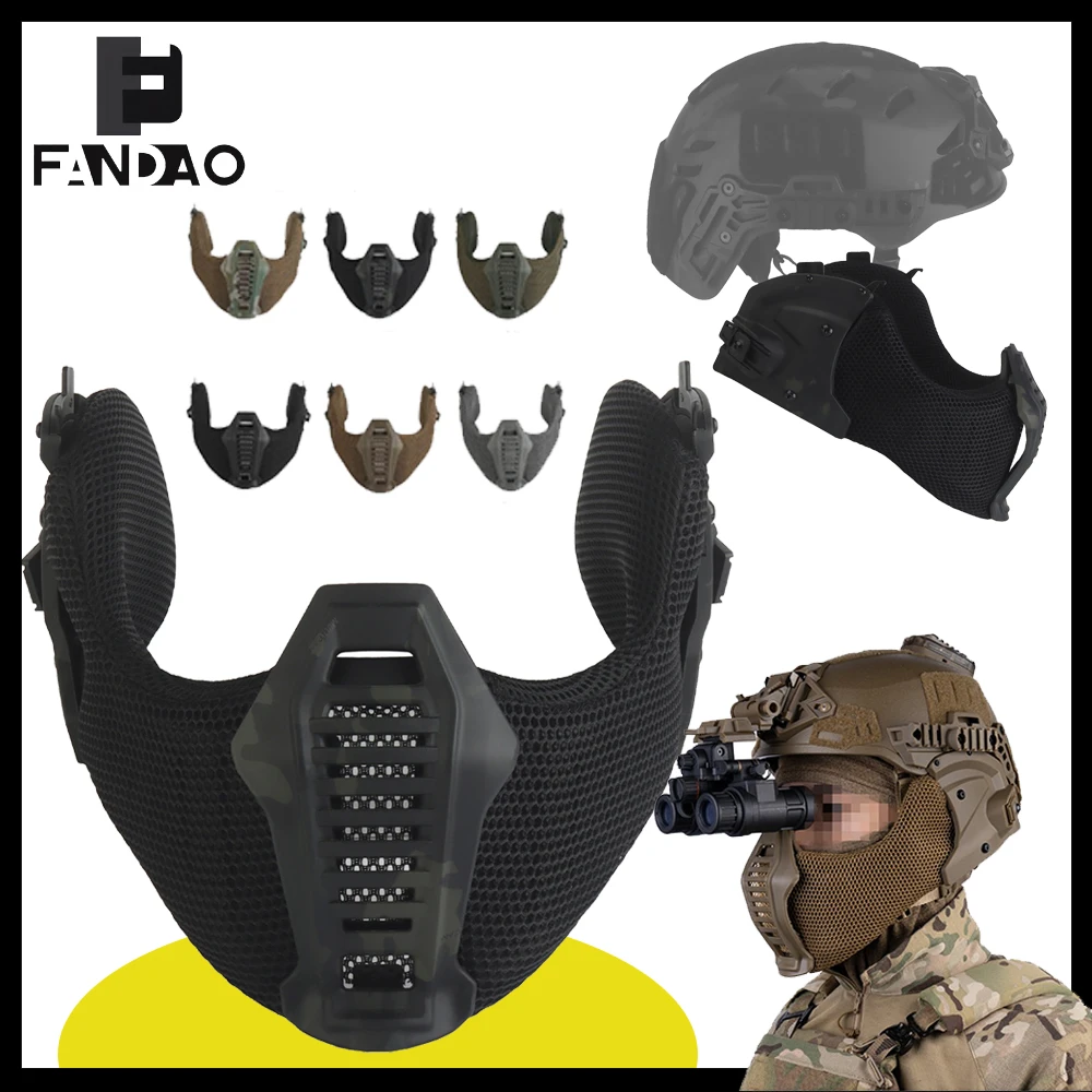 Wendy máscara táctica bucal con malla mandible para airsoft - imagen 5