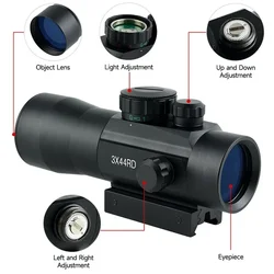 Mira de punto rojo compacta para airsoft – colimador reflex Picatinny