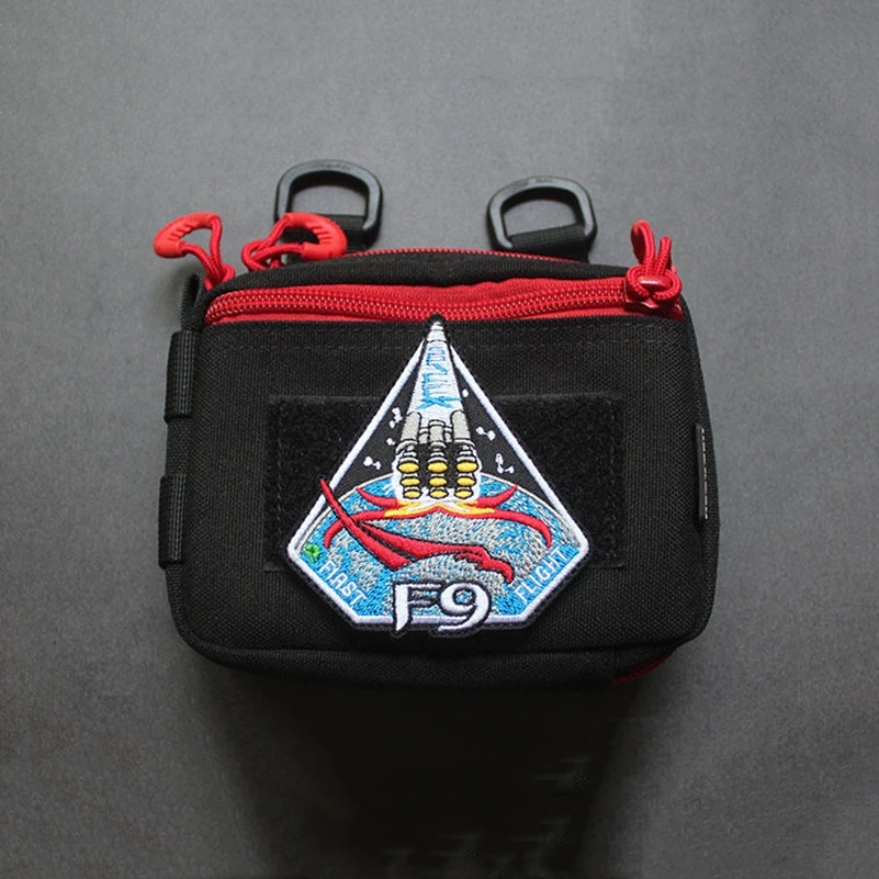 Falcon Dragon Parche táctico bordado astronauta – para mochila