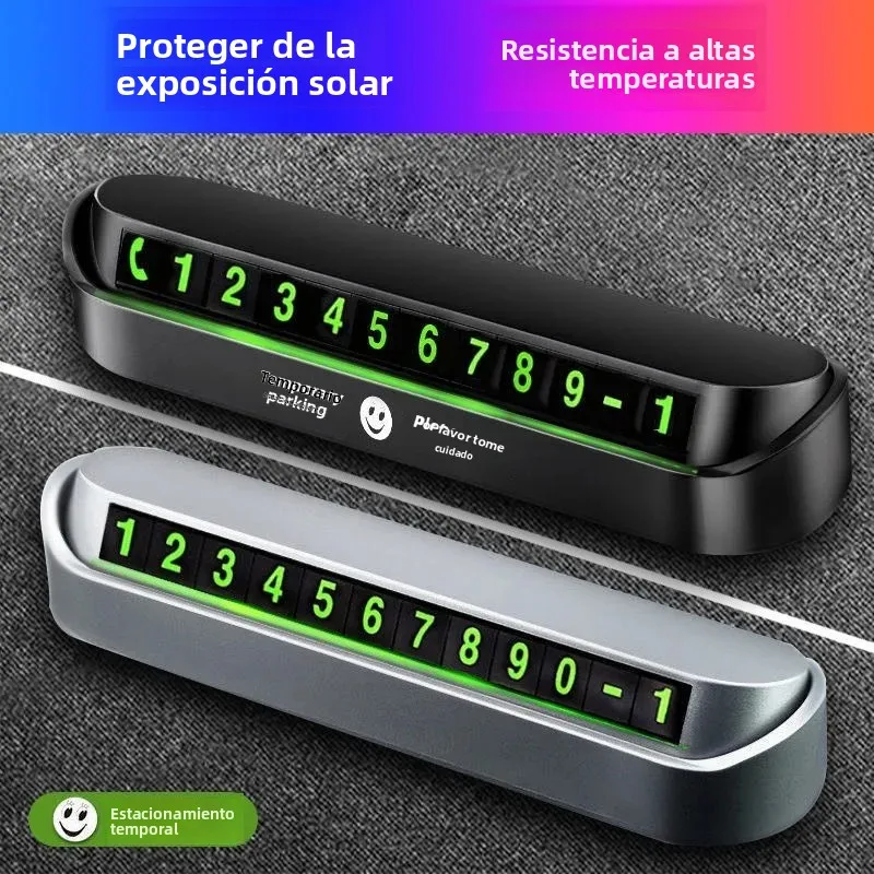 Placa matrícula luminosa temporal para estacionamiento de vehículos - imagen 5