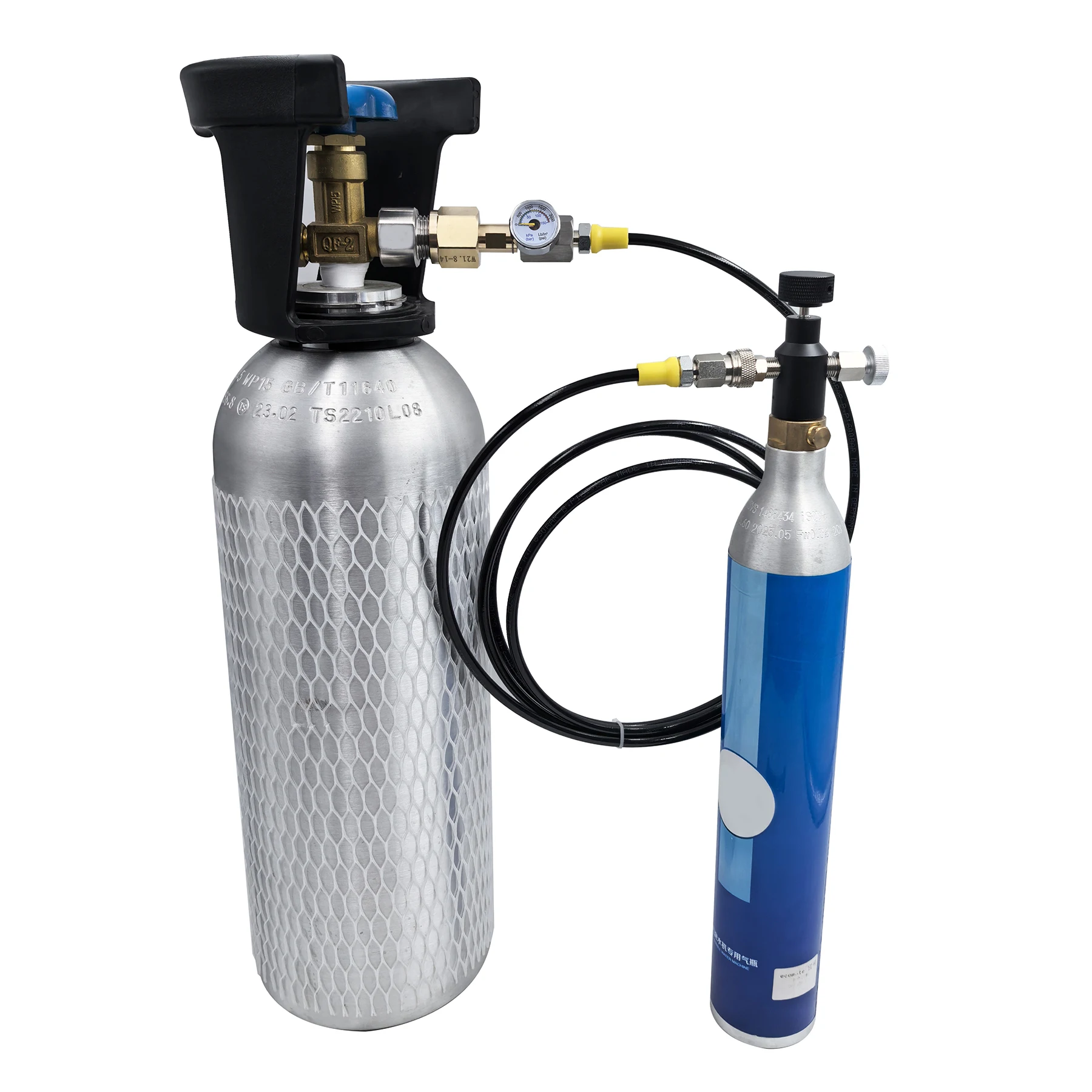 Adaptador recarga CO2 válvula TR21 llenado rápido - imagen 3