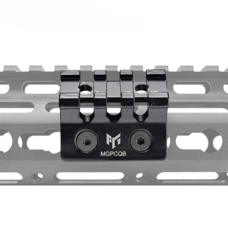 Soporte táctico para linterna con riel metálico lateral M-LOK/KeyMod - imagen 2