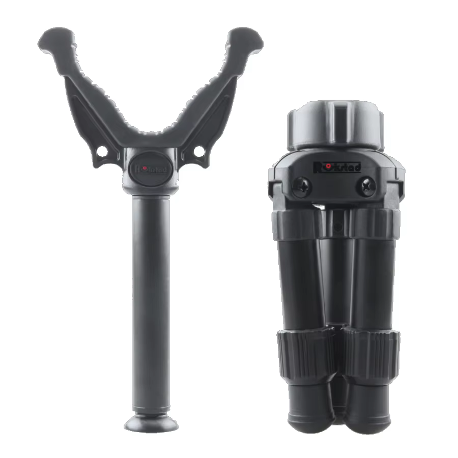 Trípode aluminio tipo yoke V regulable para tiro y caza profesional - imagen 4