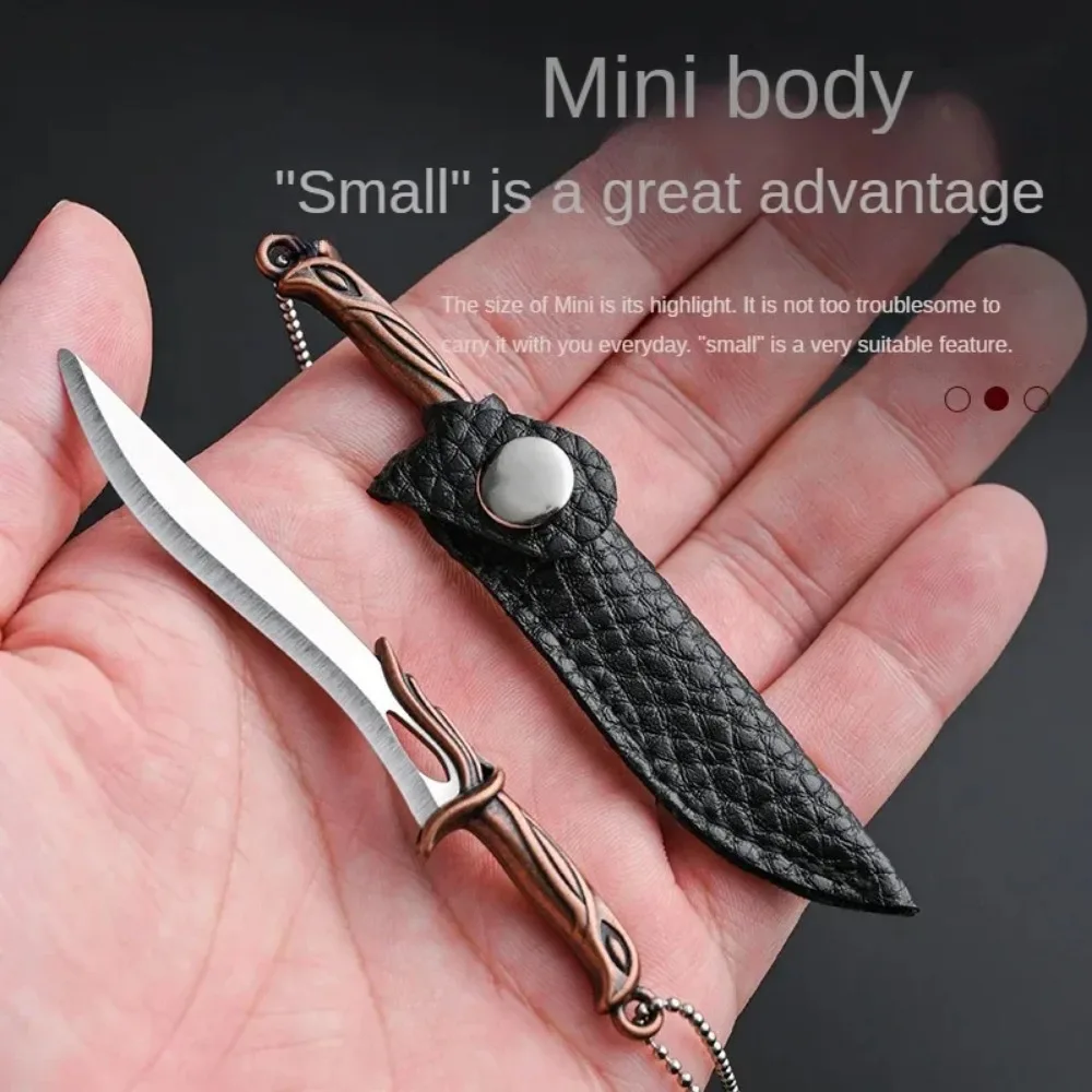 Llavero táctico mini cuchillo portátil fijo para llaves