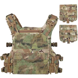Serie K Chaleco táctico MOLLE portador de placa camuflaje ligero