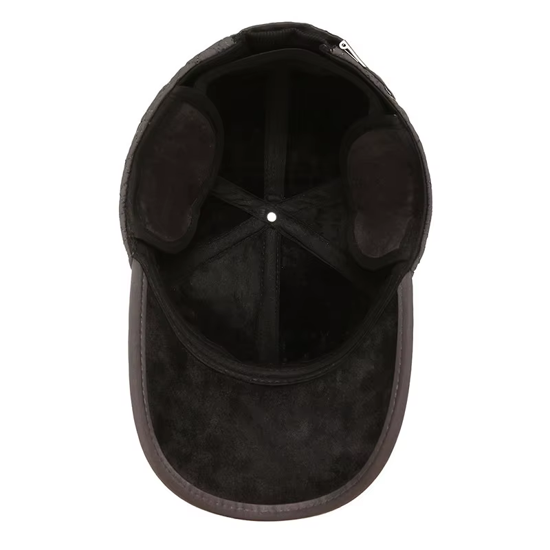 Gorra invierno con orejeras acolchada snapback de algodón térmica - imagen 5