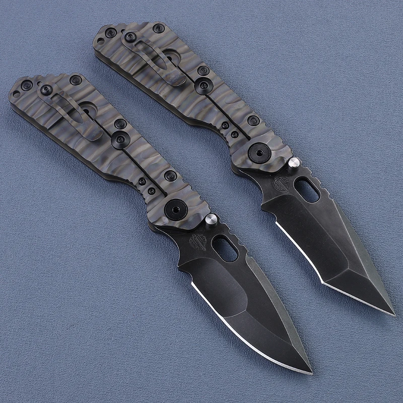 Cuchillo táctico Y-START SMF supervivencia plegable D2 titanio - imagen 4
