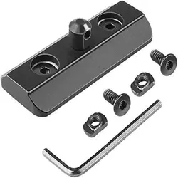 Adaptador Picatinny Harris bipod AR15 perfil bajo negro
