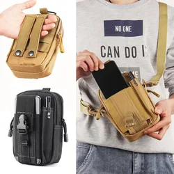 Riñonera táctica Molle impermeable camuflaje para teléfono móvil