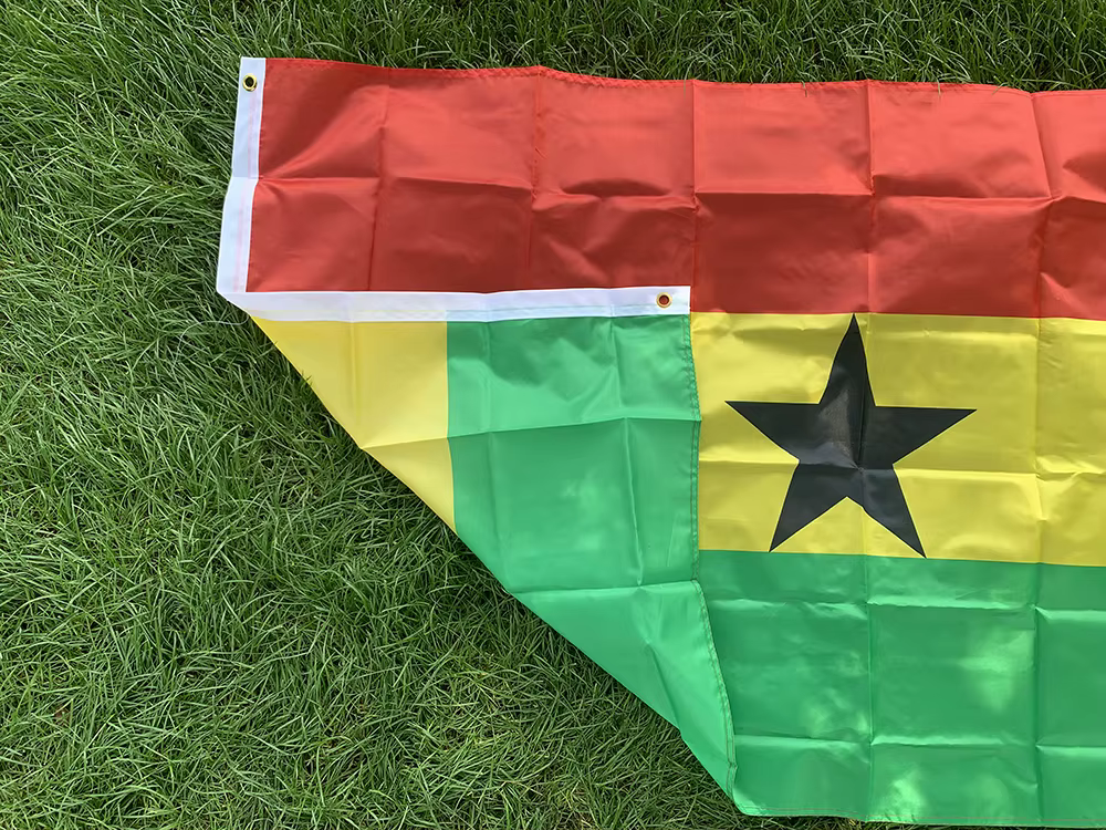 Bandera Ghana poliéster impresa doble cara – Alta calidad exterior - imagen 4
