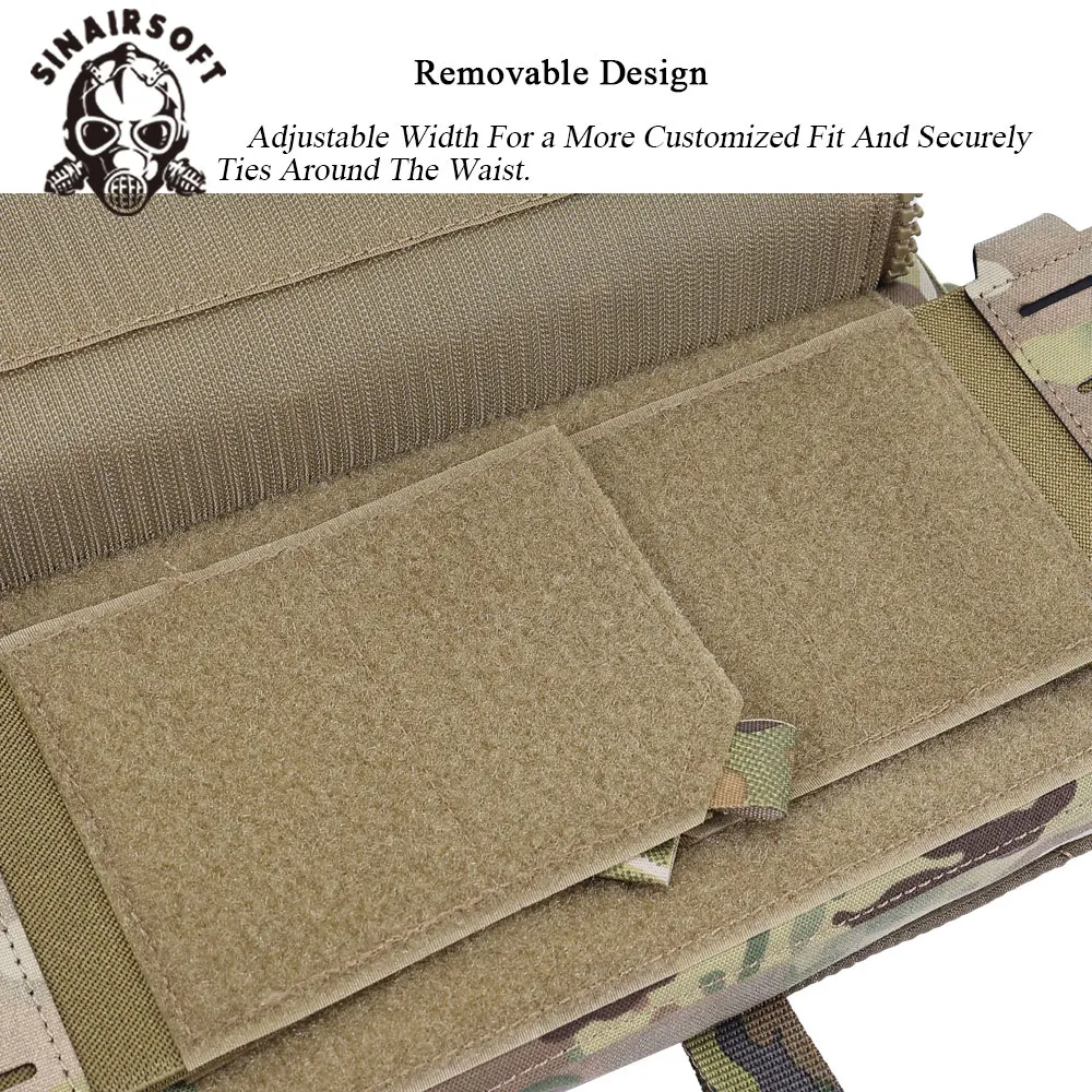 SINAIRSOFT Chaleco táctico portaplacas MOLLE con liberación rápida