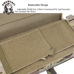 SINAIRSOFT Chaleco táctico portaplacas MOLLE con liberación rápida