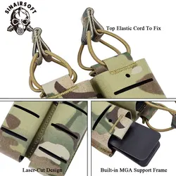 SINAIRSOFT Portacargador MOLLE nylon liberación rápida para airsoft