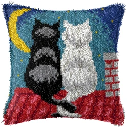 Kit alfombra bordada con gancho Smyrna – aves y cojines