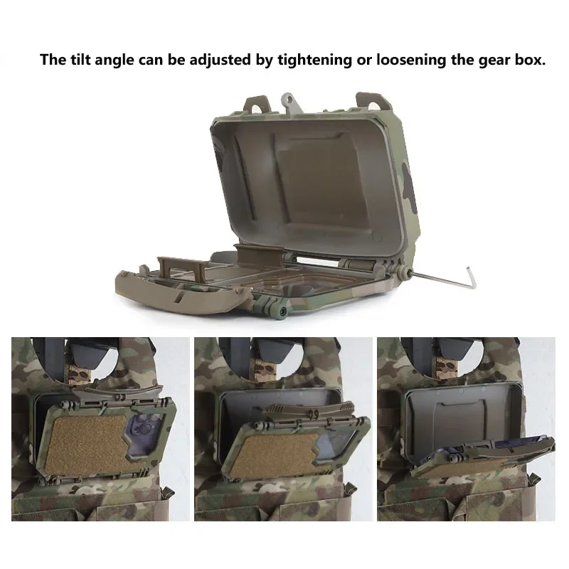 Porta teléfono táctico MOLLE para chaleco, caza y airsoft - imagen 3