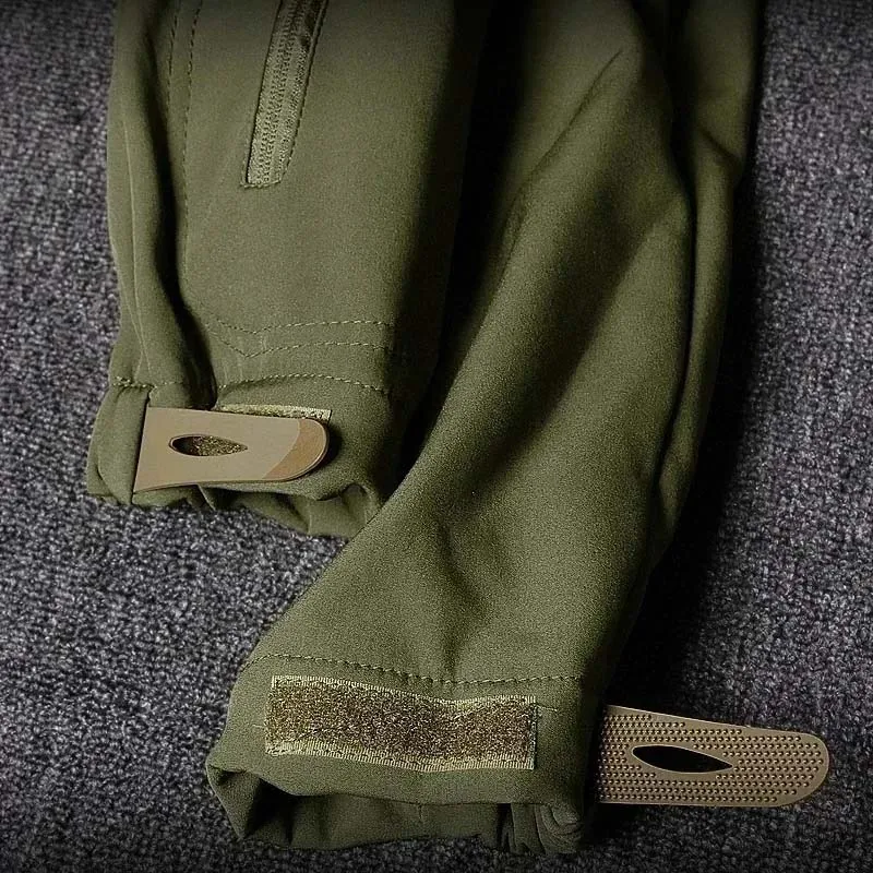 Chaqueta táctica softshell camuflaje impermeable con forro polar - imagen 3