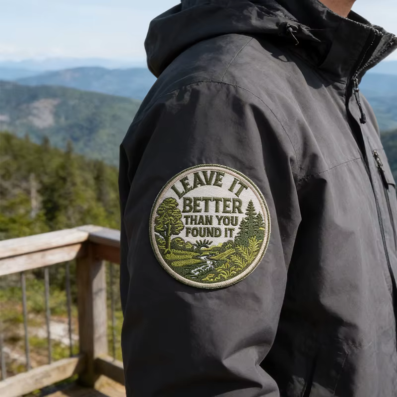 Parche bordado termoadhesivo forestal: deja el lugar mejor para gorras - imagen 3
