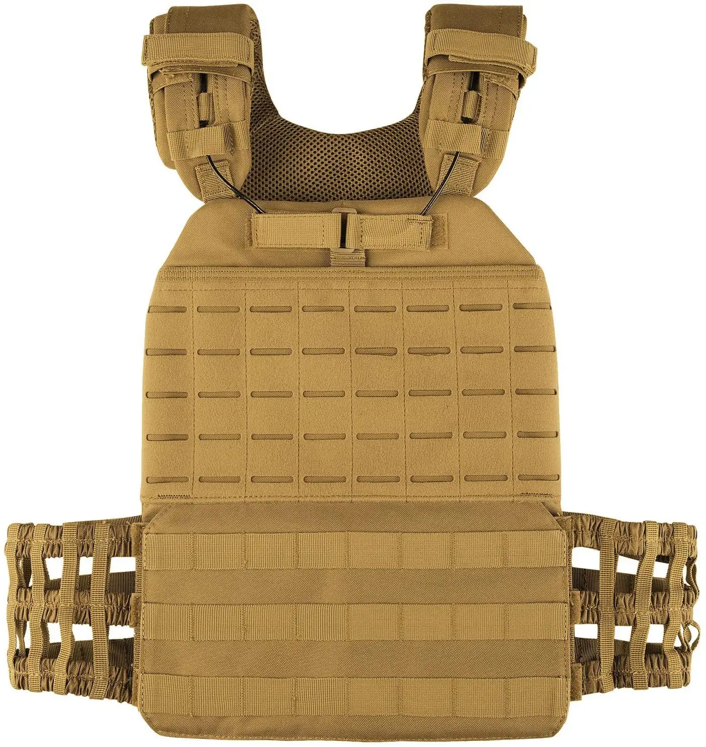 Chaleco táctico ligero MOLLE con soporte de carga y ajuste rápido - imagen 3