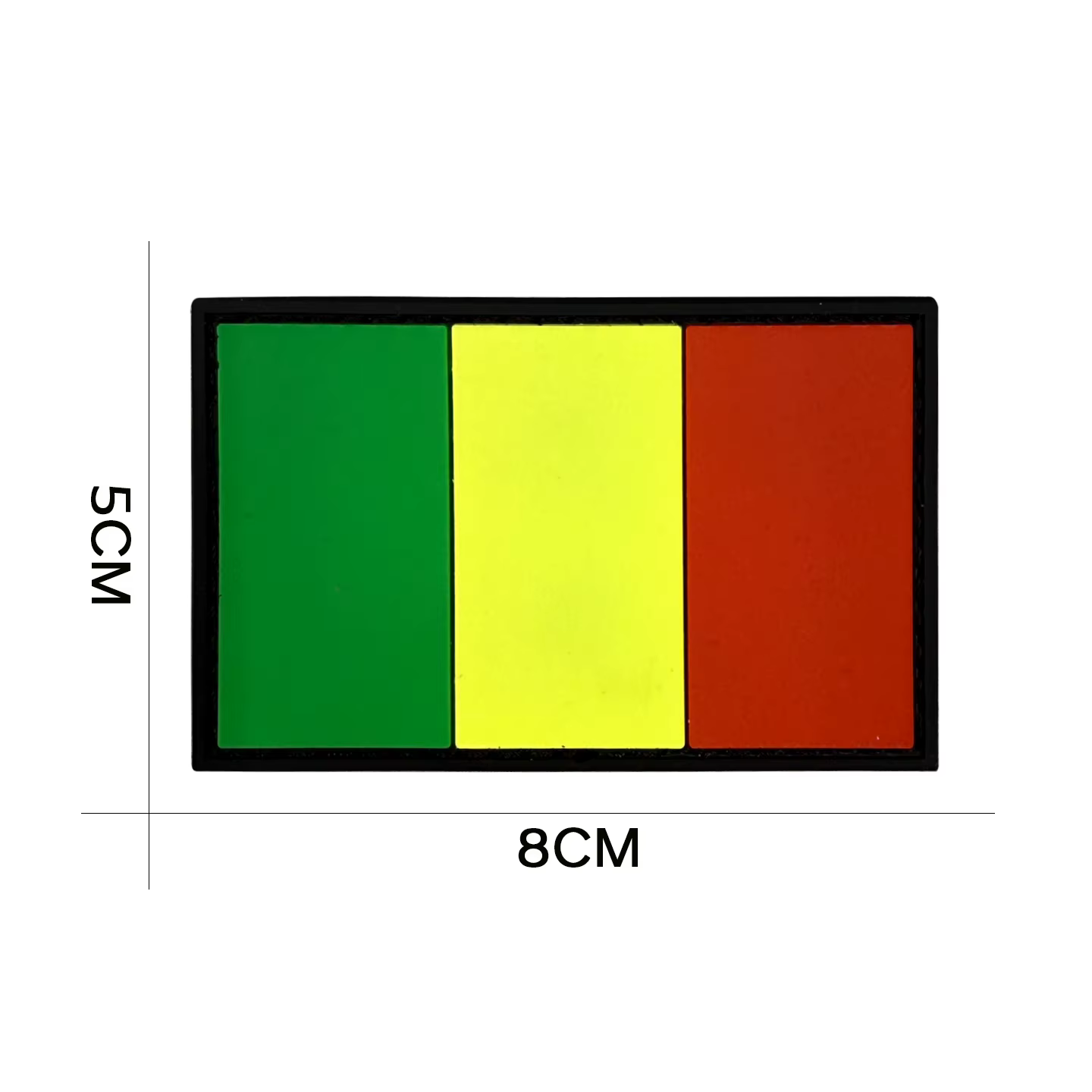 Parche bordado banderas de África con apliqué goma PVC para ropa - imagen 3