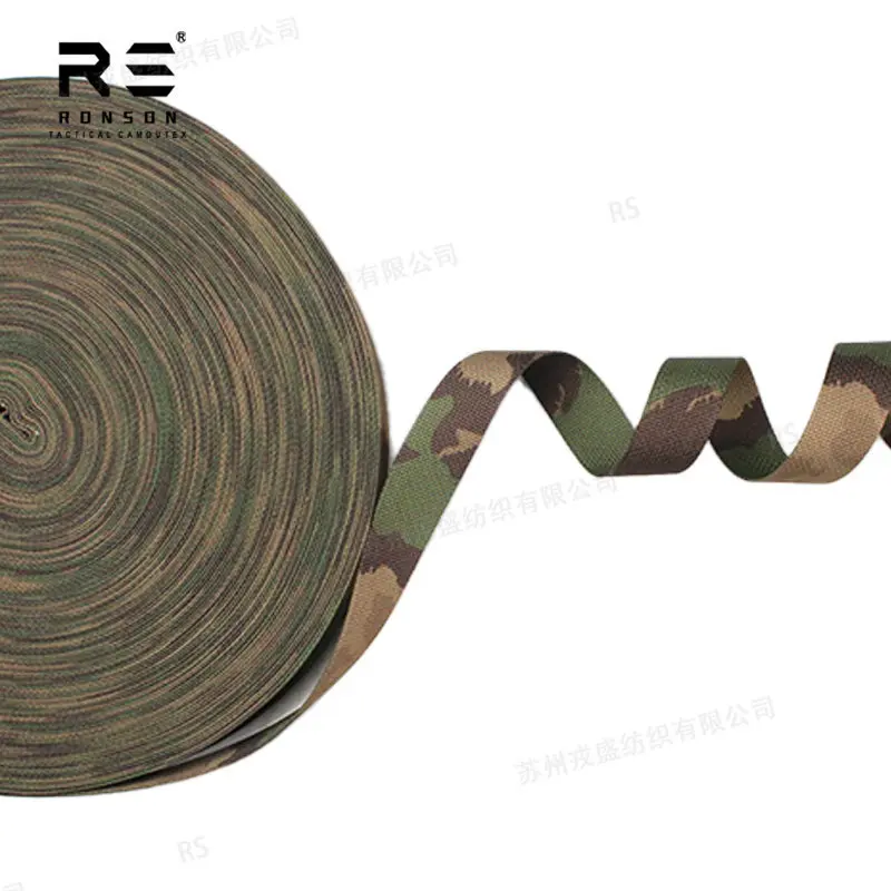Correa táctica MOLLE jacquard doble cara camuflaje suizo - imagen 2
