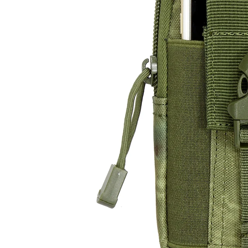 Riñonera MOLLE pequeña con soporte móvil y bolsillos EDC senderismo - imagen 5