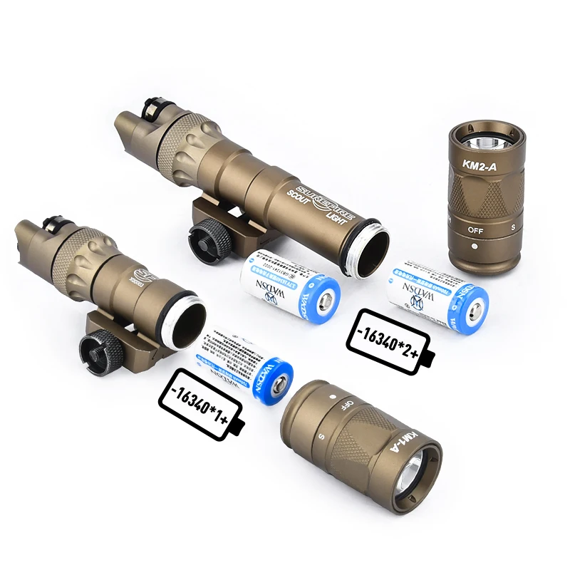 Surefir M300/M600 linterna táctica LED blanca con riel Picatinny - imagen 3