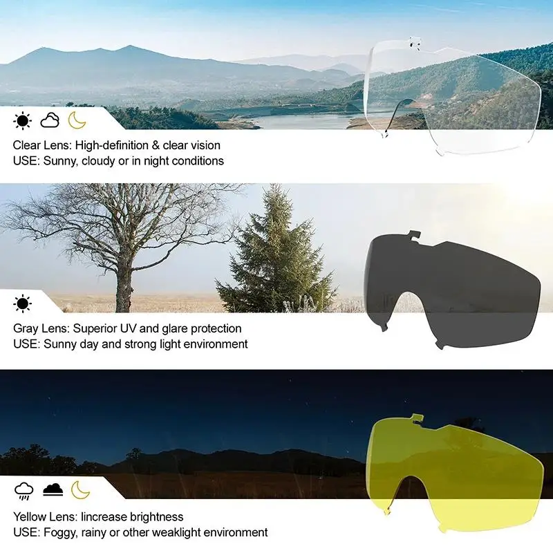OneTigris gafas tácticas antiniebla con lentes intercambiables OTG - imagen 4
