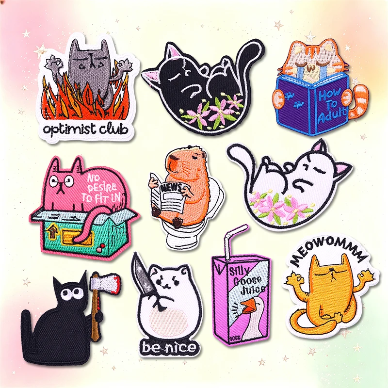 Parche termoadhesivo animales de dibujos bordado para ropa y gorra - imagen 2