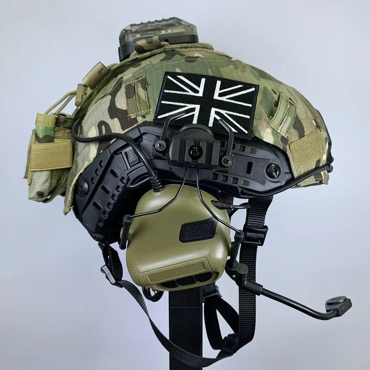 Casco táctico airsoft paintball con arnés de suspensión rápido - imagen 4