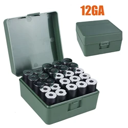 Caja de munición táctica 12GA abatible portátil para cartuchos