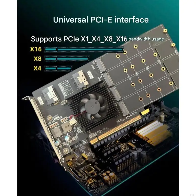 Tarjeta PCIe PLX8749 con módulo de expansión para escritorio interno - imagen 5