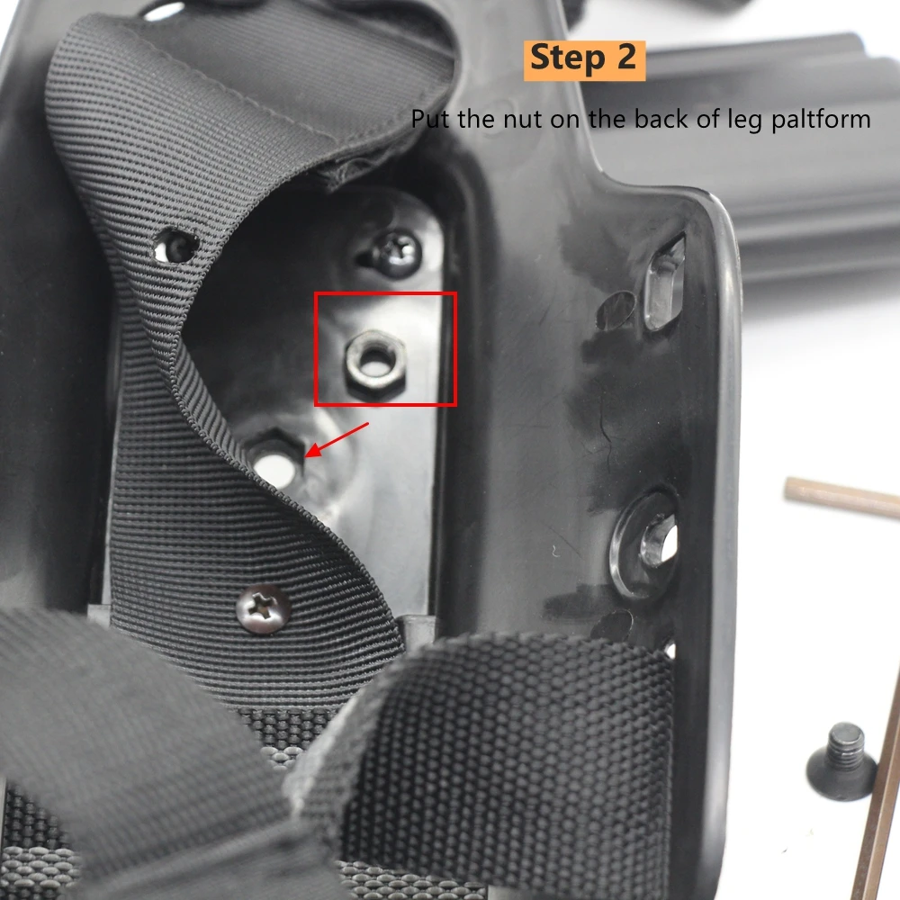 Funda táctica pistola IMI Beretta M9 con funda de pierna - imagen 2