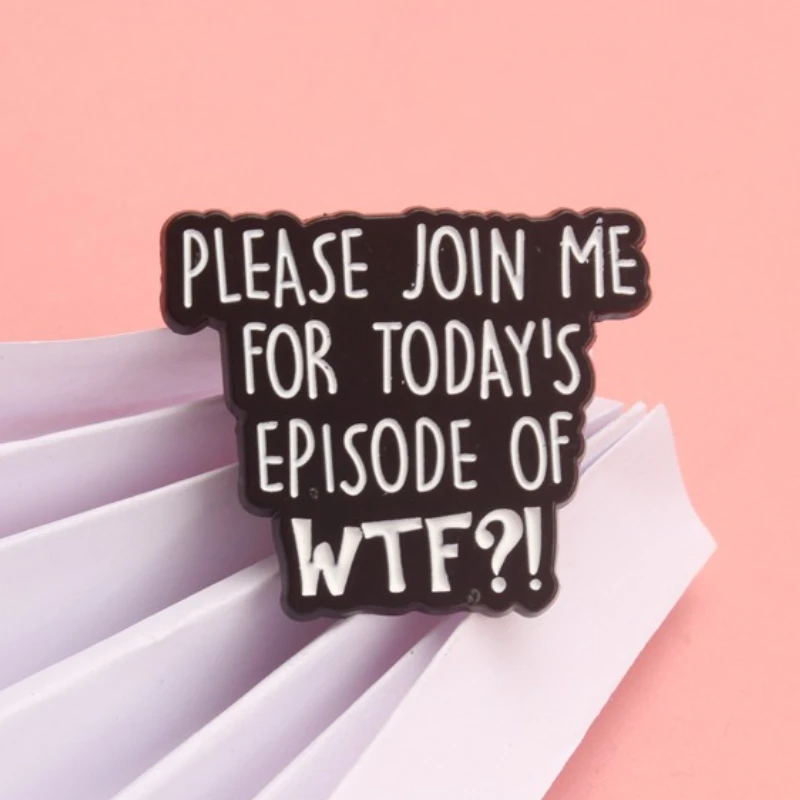 Pin esmaltado vintage humorístico ¡Únete al WTF! para chaqueta - imagen 3
