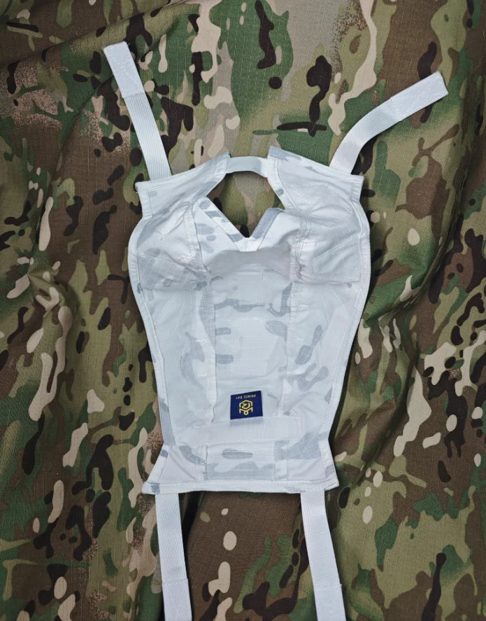 Funda para casco táctico SF camuflaje nieve cubierta tela rápido - imagen 3