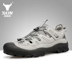 XGN Botas de senderismo mujer transpirables hasta el tobillo