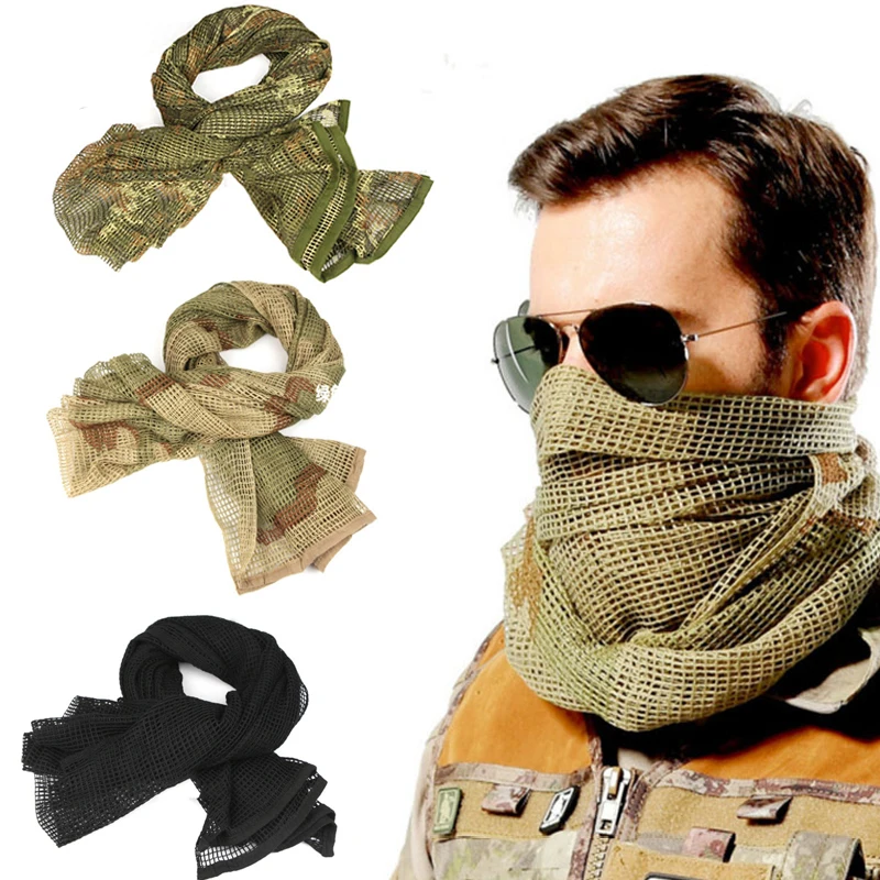 Shemagh táctica camuflaje militar caza acampada